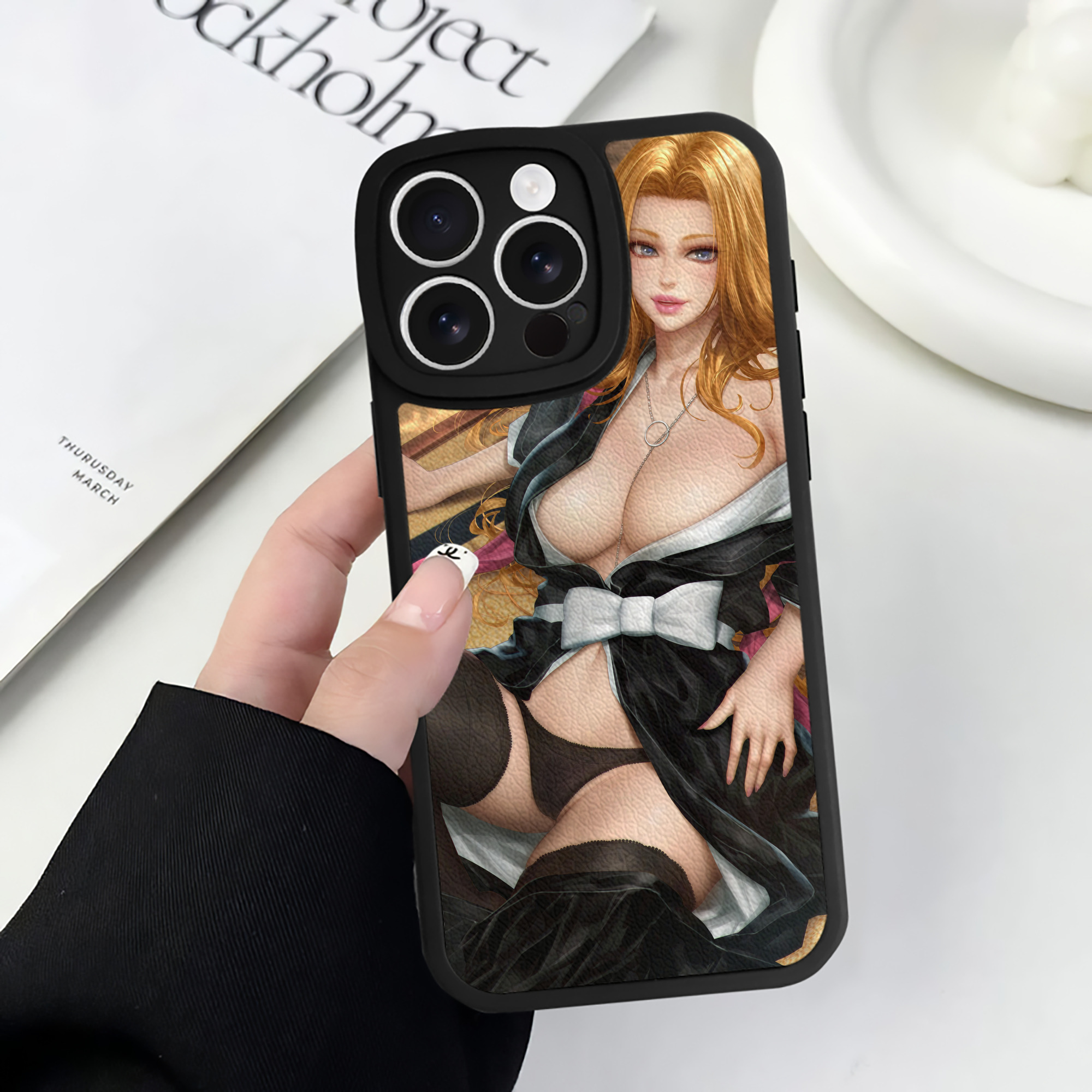 （画像用） ブリーチ BLEACH 【iPhone 16シリーズ対応】シリコンスマホケース（レザー調） 材質：シリコン